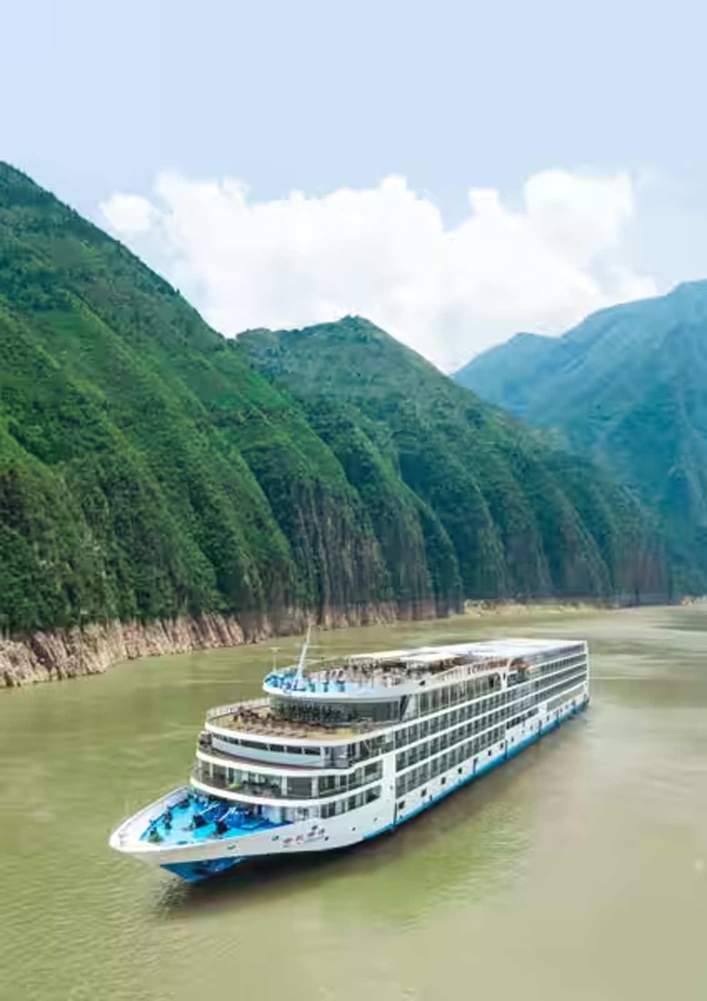 t-ship-Century-Paragon-China-exterior-5-supplied-edit Travelmarvel river cruise ship sailing through a scenic Asian river gorge