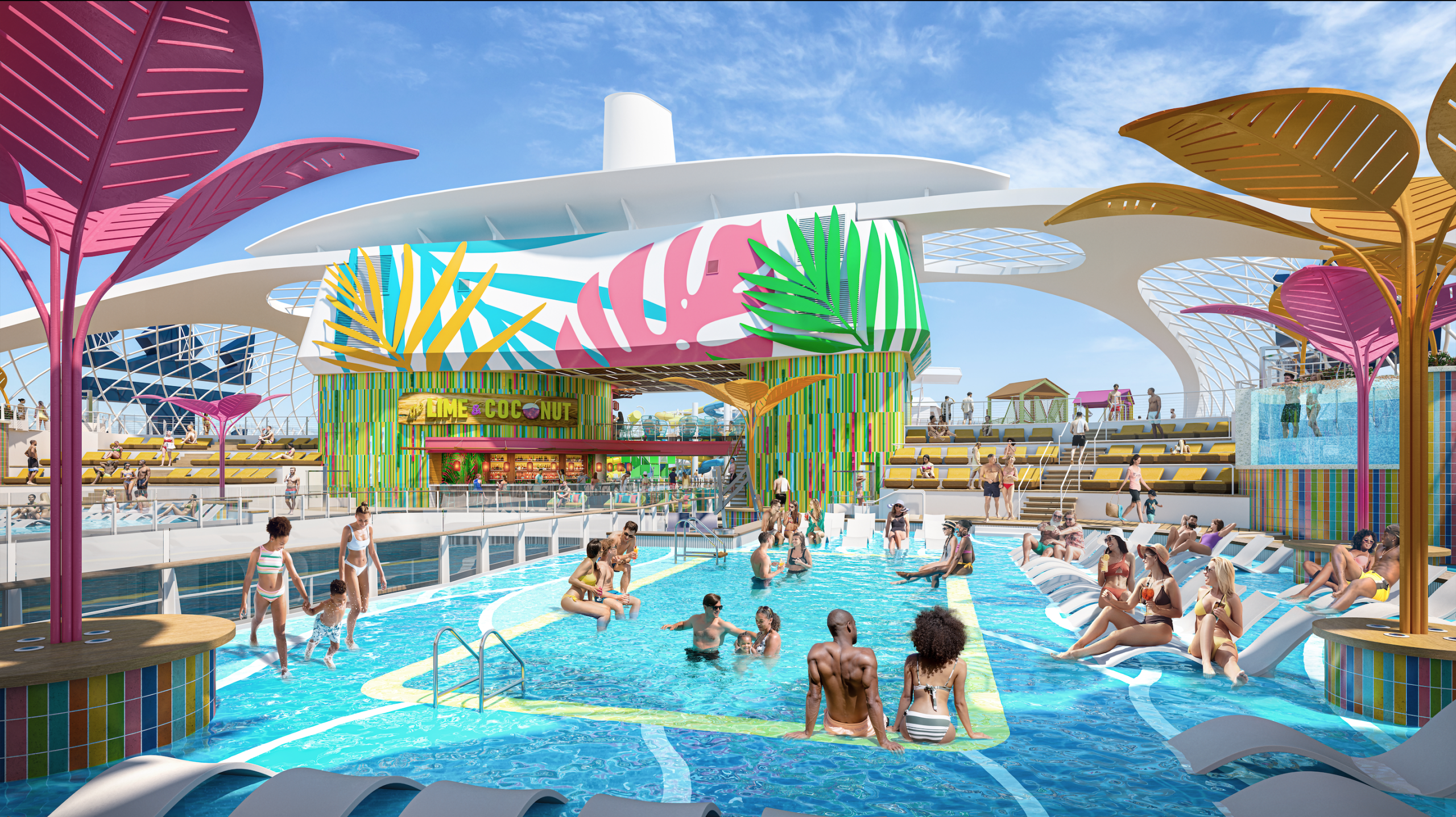 Pool Deck, Utopia of the Seas, Oasis Class, Royal Caribbean