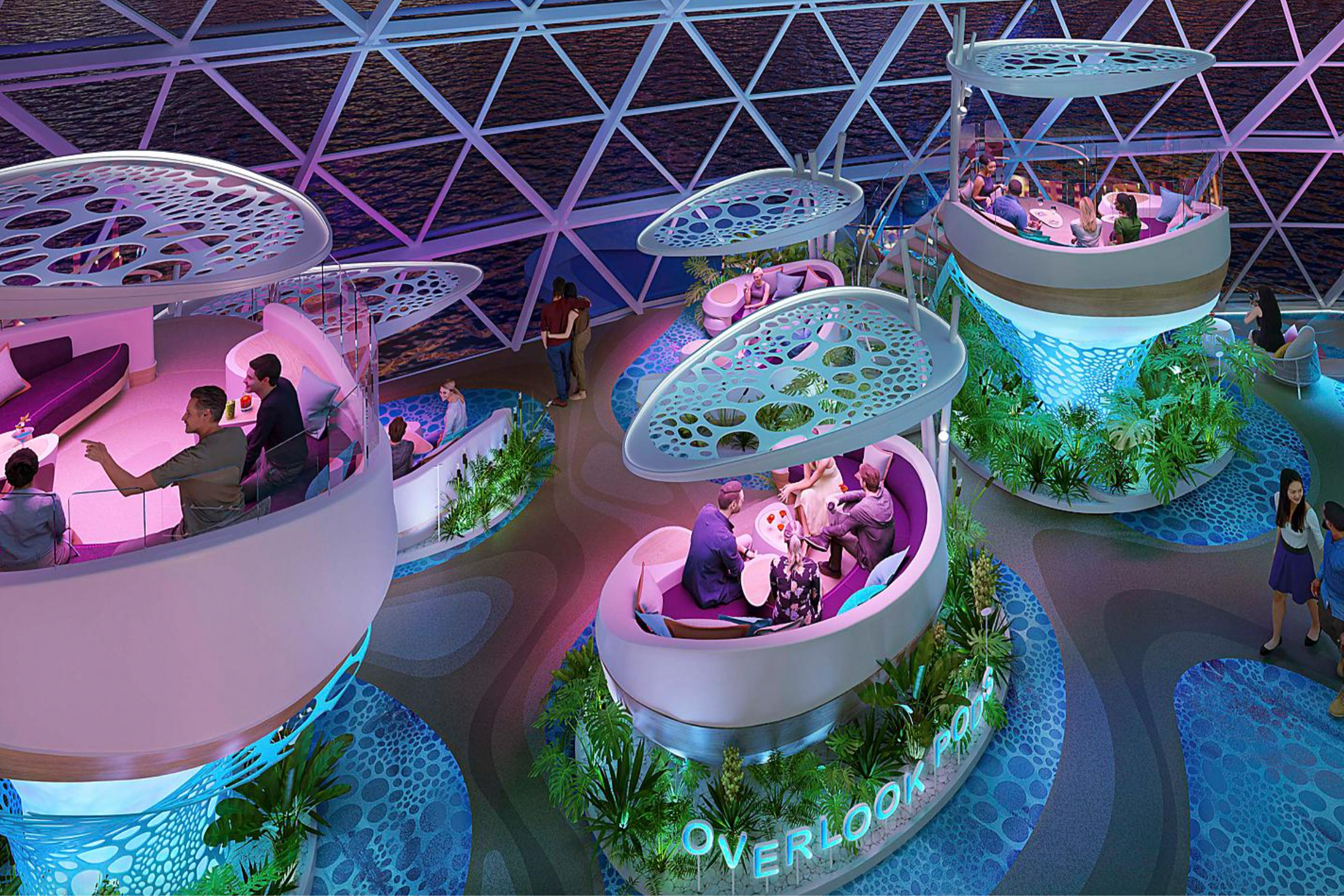 Royal Caribbean, Icon Class, Icon of the Seas, AquaDome, The Overlook, The Overlook Pods