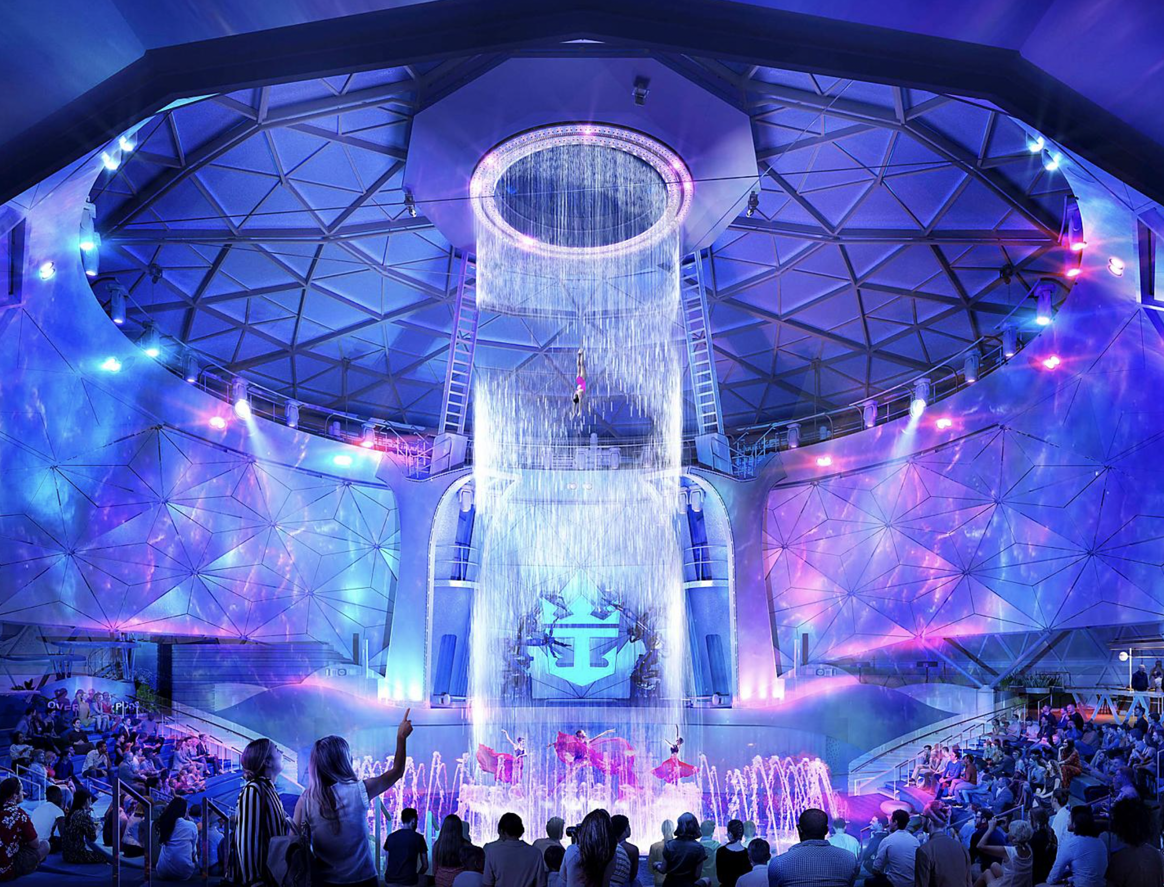 AquaTheater, AquaDome, Icon of the Seas, Icon Class, Royal Caribbean