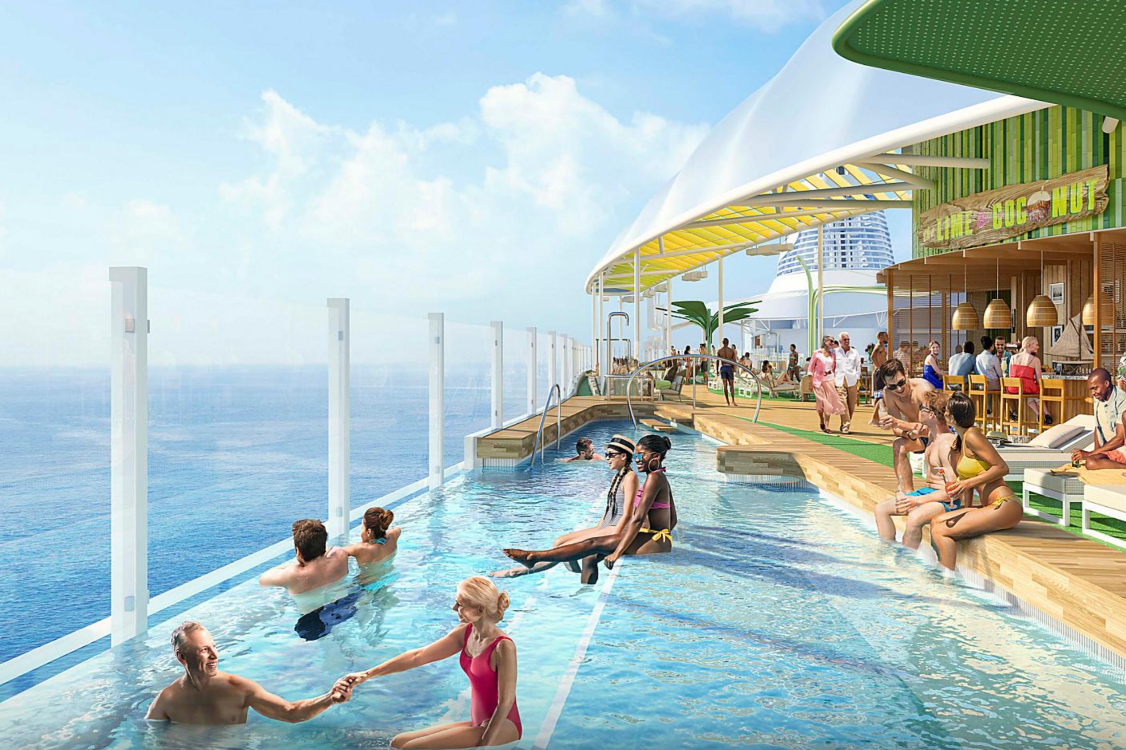 Royal Caribbean, Icon Class, Icon of the Seas, Chill Island, Cloud 17 Pool