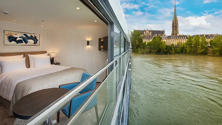 wide open wonder open air balcony Avalon Waterways Suite Ship cruising along a European river